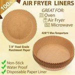 Disposable Air Fryer Liners - 100 Count, 7.9