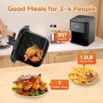 DOMEM 3 Qt Compact Air Fryer Oven