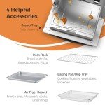 KitchenBoss 5-in-1 Air Fryer Toaster Oven