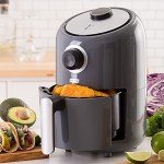 DASH Compact Air Fryer with Temperature Control - Grey