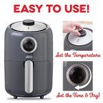 DASH Compact Air Fryer with Temperature Control - Grey