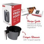 DASH Compact Air Fryer with Temperature Control - Grey
