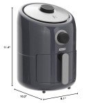 DASH Compact Air Fryer with Temperature Control - Grey