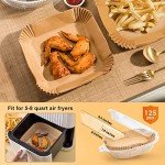 100PCS 8-Inch Disposable Air Fryer Paper Liners