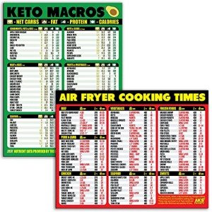 Keto Air Fryer Cooking Times Cheat Sheet Bundle