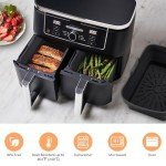 Silicone Liners for 8-10 QT Air Fryers - 2 Packs