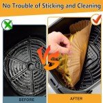 Disposable Air Fryer Liners, 125 Count, 8" Square