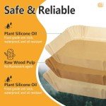 Disposable Air Fryer Liners, 125 Count, 8" Square