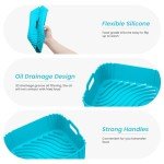 Redfly Square Silicone Liners for Air Fryers