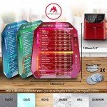 Air Fryer Magnet Cheat Sheet Set for Cooking