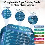Air Fryer Magnet Cheat Sheet Set for Cooking