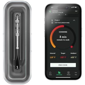 Smart Wireless Meat Thermometer with Bluetooth Range