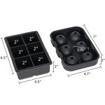 Silicone Ice Cube Trays Set for Whiskey Drinks