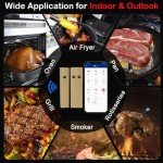 Smart Wireless Meat Thermometer with Bluetooth App Control