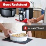 3 Pack Heat Resistant Countertop Mats for Appliances