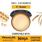 120 Pcs Non-Stick Air Fryer Liners, 8 Inch