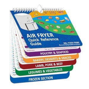 Air Fryer Magnetic Cheat Sheet & Recipe Booklet