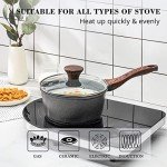 SENSARTE 1.5QT Non-Stick Swiss Granite Cookware