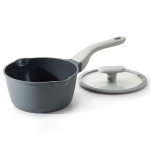Ceramic Nonstick Saucepan with Lid, 2 Quart