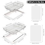 OPENICE 2-Piece Non-Stick Air Fryer Basket Set