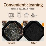 100 Pack Non-Stick Air Fryer Liners 8 Inch