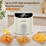 100 Pack Non-Stick Air Fryer Liners 8 Inch