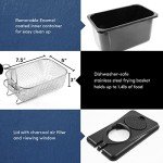 Elite Gourmet Electric Immersion Deep Fryer 2 Quart