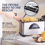 Elite Gourmet Electric Immersion Deep Fryer 2 Quart