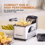 Elite Gourmet Electric Immersion Deep Fryer 2 Quart