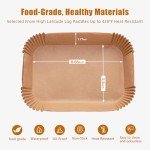 125 PCS Non-Stick Air Fryer Liners - 8 Inch