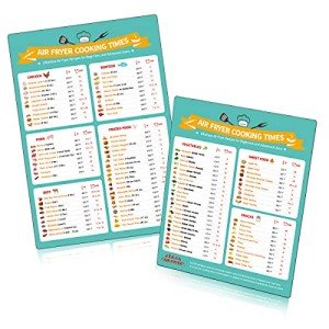 Air Fryer Cooking Times Magnetic Cheat Sheet