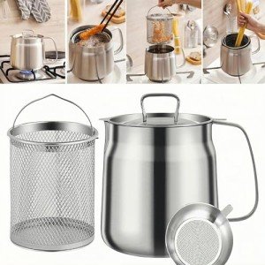 Large Capacity Stainless Steel Deep Fryer Pot