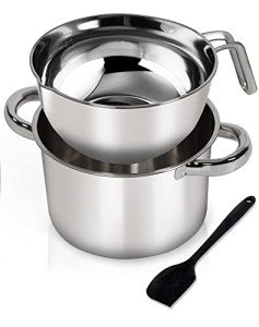 Double Boiler Set with Silicone Spatula - 2200ML