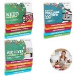 Keto Air Fryer Cheat Sheet Magnets - 3 Pack