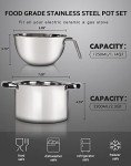 Double Boiler Set with Silicone Spatula - 2200ML
