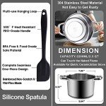 Double Boiler Set with Silicone Spatula - 2200ML