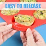 Non-Stick Silicone Mold for 12 Muffins