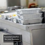 55-Pack Disposable Foil Containers with Lids