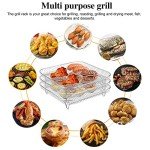 8-Inch Stackable Air Fryer Rack Set