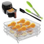 8-Inch Stackable Air Fryer Rack Set