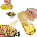 16oz Olive Oil Dispenser & Sprayer for Cooking