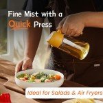 16oz Olive Oil Dispenser & Sprayer for Cooking