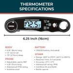 Pine & Pepper Instant Read Food Thermometer