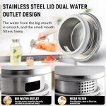 Square Glass Pitcher with Lid and Spout