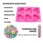 Heart-Shaped Silicone Molds for Baking and Candy