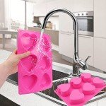 Heart-Shaped Silicone Molds for Baking and Candy