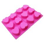 Heart-Shaped Silicone Molds for Baking and Candy