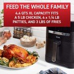 T-fal 2-in-1 Air Fryer and Grill, 4.4 Qt