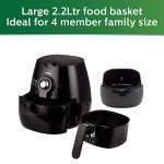 Philips Viva HD9220 Black Air Fryer