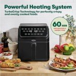 Bella 8 Qt Digital Air Fryer with TurboCrisp